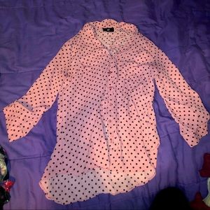 Polka Dot Button Down Shirt